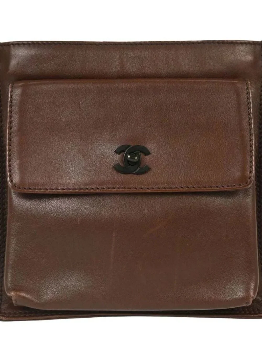 Chanel Brown Lambskin Waist Bum Bag KQ01193